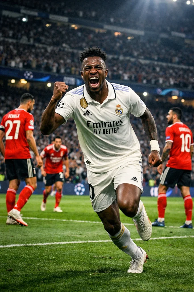 Real Madrid vence a Benfica 2:1 y avanza en la Champions